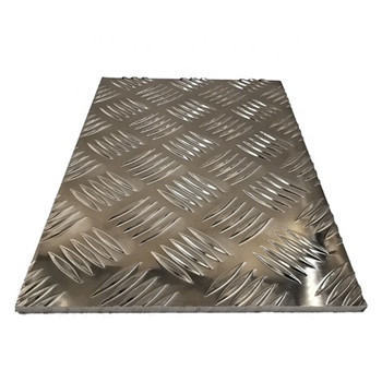 Dekoratiewe aluminiumplaat in reliëf gemaak met geruite aluminiumplaat 